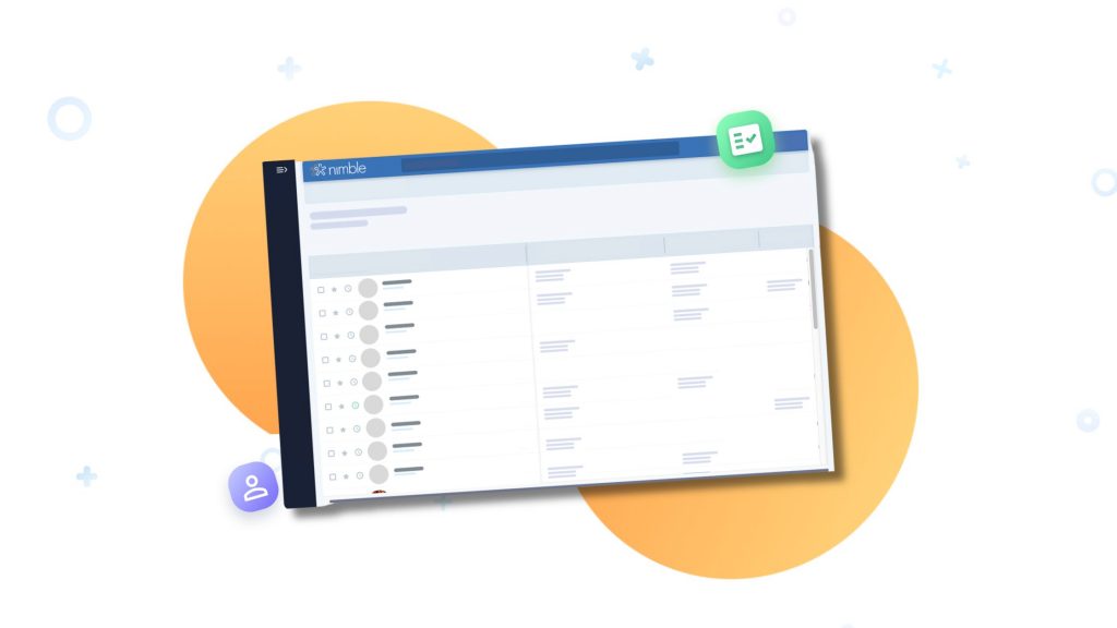 Sales professional researching prospects in a CRM before outreach